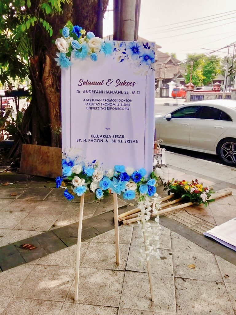 Bunga Papan Modern Peresmian Minimalis Raja Florist Semarang