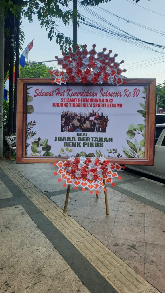 Sambut Hari Kemerdekaan RI ke-80 dengan karangan bunga digital dari Raja Florist Semarang. Desain custom, elegan, dan cocok untuk instansi hingga komunitas.
